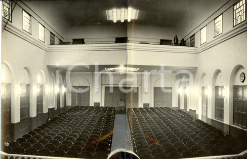 Fotografia d epoca originale 1932 MILANO PORTA VENEZIA Salone nuovo teatro del GRUPPO OBERDAN Foto DOPPIA 1