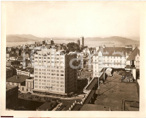 Fotografia d epoca originale 1929 San Francisco California  Residential Area Photo 1