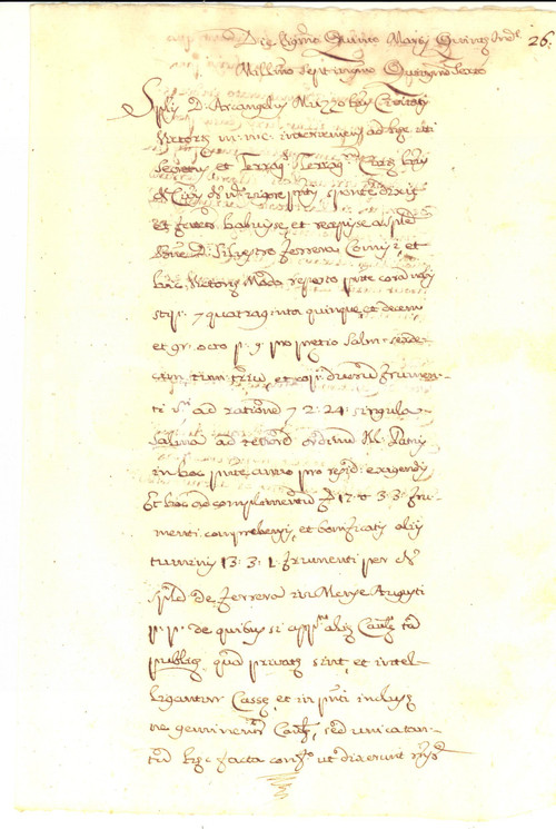 Documento originale, autentico 1756 VITTORIA RG Don Silvestro FERRERA vende frumento a don Arcangelo MAZZA 1