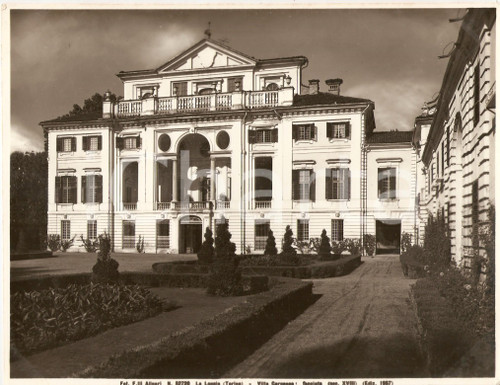 1957 LA LOGGIA Facciata di Villa Carpeneto *Foto artistica ALINARI 25x20 cm Fotografia d'epoca.DIMENSIONI: 25x20 cm  CONDIZIONI: FAIR (lievi piegature agli angoli)     originale e autentica 1