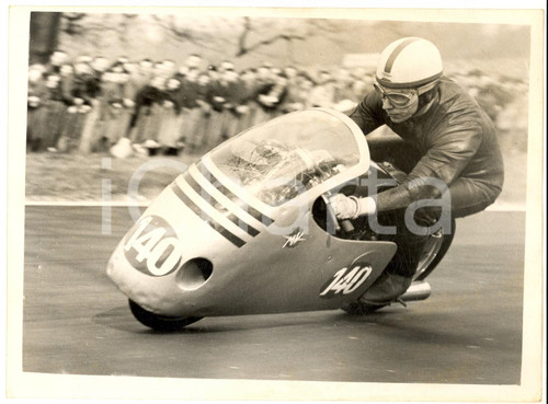 1956 MOTORCYCLING LONDON Crystal Palace - John SURTEES on his 250 cc MV AGUSTA