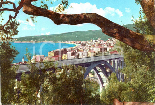 Cartolina originale da collezione 1961 VARAZZE (SV) Riviera dei Fiori - Panorama *Cartolina VINTAGE FG VG 1