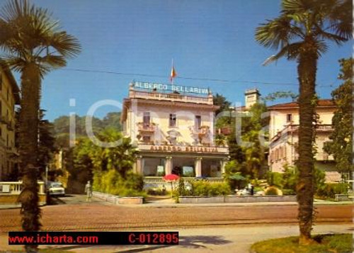Cartolina originale da collezione 1970 ca LUGANO PARADISO (CH) Canton Ticino HOTEL BELLERIVE AU LAC *Vintage FG NV 1