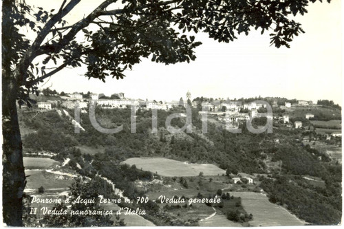 Cartolina originale da collezione 1966 PONZONE (AL) Veduta panoramica del paese *Cartolina FG VG 1