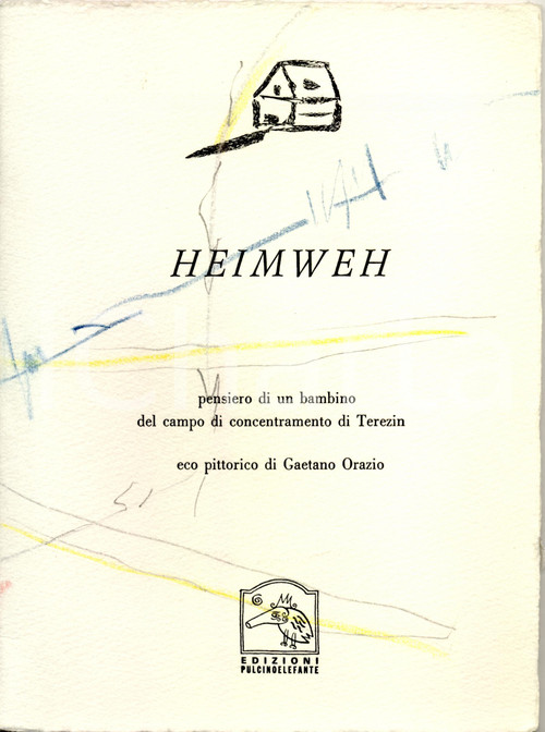Oggetto da collezione cartaceo 1998 HEIMWEH Campo concentram. TEREZIN Pulcinoelefante 1