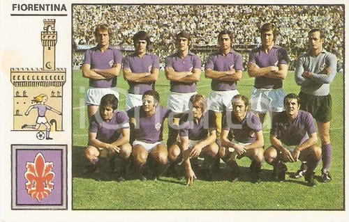 PANINI - CALCIATORI 1971 - 1972 Figurina FIORENTINA Formazione (4)