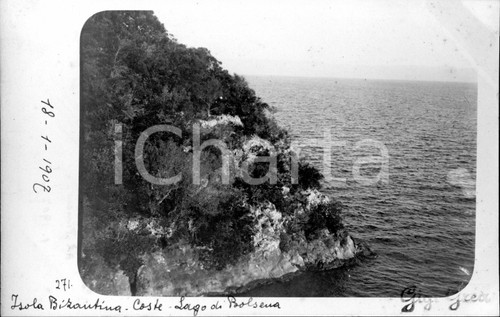 1907 LAGO DI BOLSENA - ISOLA BISENTINA La costa *Fotocartolina