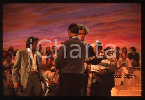 35mm vintage slide* 1997 SANREMO Niccolò FABI al Teatro Ariston durante le prove