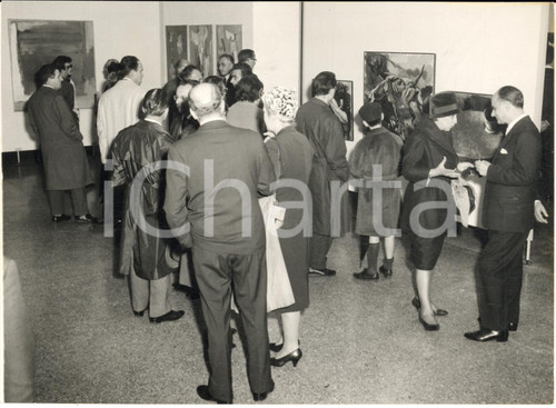 1960 MILANO Permanente - Inaugurazione mostra di pittura "Premio Marzotto"  Foto