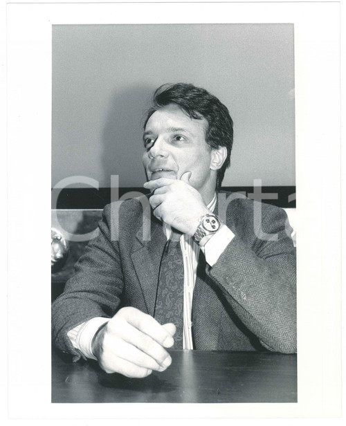 1990 ca ITALIA - MUSICA Massimo RANIERI Ritratto - Foto 20x25 cm Fotografia di agenzia. GOOD/buono  Formato: 25x20 originale e autentica 1