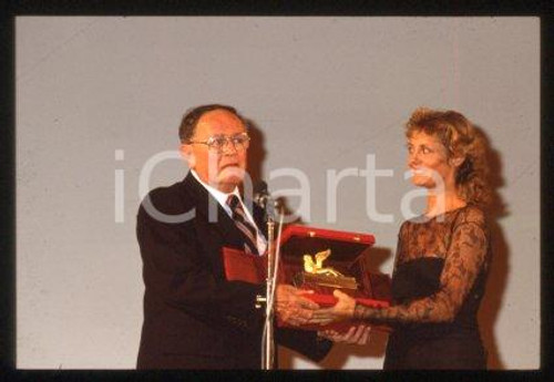 35mm vintage slide* 1987 VENEZIA Joseph L. MANKIEWICZ and Susan SARANDON (50)
