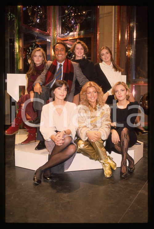 35mm vintage slide* 1983 RAI 1 TEST - Emilio FEDE e Patricia PILCHARD (5)