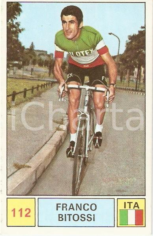 Oggetto da collezione cartaceo PANINI - SPRINT 1971 Figurina Franco BITOSSI n. 112 Ciclismo Sponsor FILOTEX 1