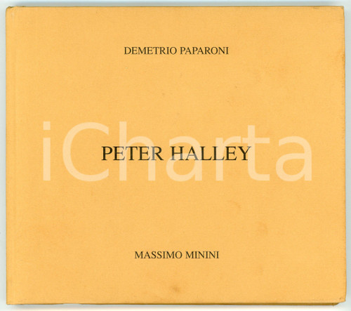 1997 BRESCIA Galleria Massimo MININI Catalogo PETER HALLEY di Demetrio PAPARONI Brossura editoriale con copertina in cartone rigido.Tiratura in edizione limitata di 1200 copie numerate a mano (copia n. 494).EDITORE: Galleria Massimo Minini - BresciaPAGINE: 40 GOOD/buono  Formato: 18x16 cm originale e autentica 1