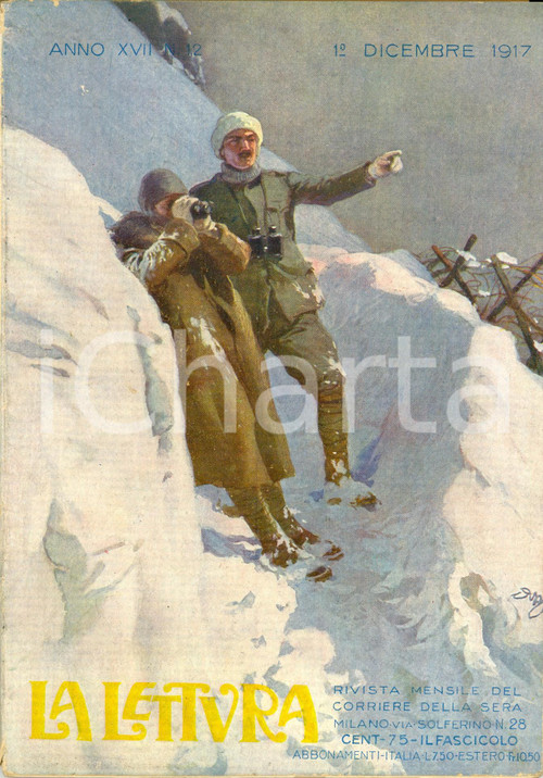 Giornale, rivista storica 1917 LA LETTURA Giuseppe VERDI e nazionalismo musicale ILLUSTRATA Anno XVII n.12 1