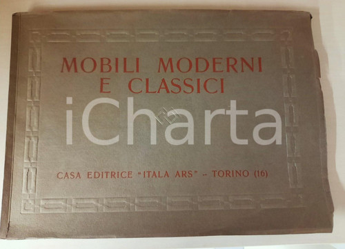 1926 Oreste SCAGLIONE Mobili moderni e classici - Album ILLUSTRATO 67 tavole Album illustrato, originale d'epoca, con 67 tavole a piena pagina b/n.EDITORE: ITALA ARS - Torino  PAGINE: 660 FAIR/discreto buone condizioni interne, ma lievi tracce d'uso e minimi strappi in copertina FORMATO: 35x25 cm originale e autentica 1