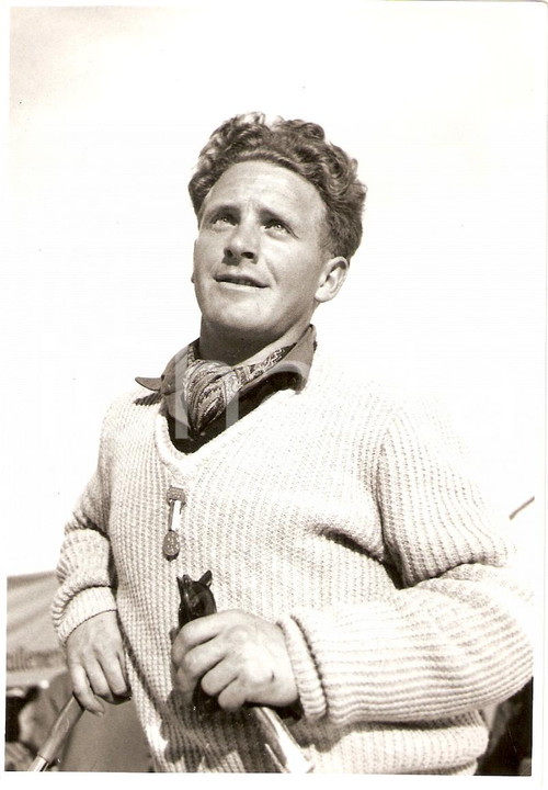 Fotografia d epoca originale 1960 ca SWITZERLAND Campionati SCI ALPINO Bernhard PERREN Fotografia 5 1