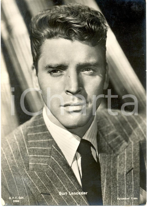 Cartolina originale da collezione 1955 ca Burt LANCASTER Ritratto fotografico *Cartolina PARAMOUNT FP NV 1