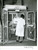 1955 ca GENOVA Infermiere trasporta polmone d'acciaio *Fotografia 18x24 cm