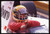 Fotografia d epoca originale 35mm vintage slide 1989 Ayrton SENNA ritratto su MCLAREN MP4/5 7 1