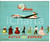 1960 IBERIA Rutas de España - Libretto turistico ILLUSTRATO con tratte aeree