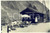 Fotografia d epoca originale 1950 ca ZERMATT CH Veduta con il bar Teehauschen Flora  Foto VINTAGE 18x12 1