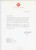 Autografo originale 1985 MILANO Lettera sindaco Carlo TOGNOLI per torneo tennis  Autografo 1