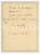 Autografo originale 1934 s. l. Walter VACCARI e il suo libro in uscita in ritardo  AUTOGRAFO 1