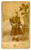 Fotografia d epoca originale 1880 ca NAPOLI Ritratto di bambina in abito ricamato Foto Ernesto CONTE  CDV 1