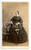 Fotografia d epoca originale 1865 ca TORINO Ritratto di donna in abito da passeggio Foto E. DI CHANAZ  CDV 1