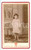 1870 ca TORINO Ritratto di bambina in abito di pizzo chiaro *Foto SCHEMBOCHE CDV