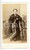 Fotografia d epoca originale 1865 ca TORINO Ritratto di giovane uomo con cappotto scuro Foto SCHEMBOCHE CDV 1