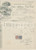 Documento originale, autentico 1927 CONEGLIANO TV Ditta Antonio DAL VERA Mobili in legno e giunco  Fattura 1