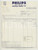 1964 MILANO Piazza IV Novembre 3 - PHILIPS sezione Radio-TV *Fattura per valvole
