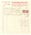 1929 TORINO Via Saluzzo - Alessandro MELLANO Lavorazione spugne - Fattura (1) Fattura commerciale d'epoca manoscritta, su carta intestata.Presenti marche da bollo.PAGINE: 1  FAIR/discreto piegature d'epoca FORMATO: 22x24 cm originale e autentica 1