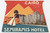 1950 ca CAIRO - EGYPT Semiramis Hotel - Etichetta ILLUSTRATA 11x8 cm