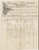 Manoscritto, lettera originale 1888 SARDEGNA CALANGIANUS Ditta Giuseppe PISCHEDDA  Lettera quadretti sughero 1