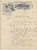 1909 TORINO P.zza Emanuele Filiberto L. CABELLA Succ. A. Russo & Comp. - Fattura Lettera commerciale d'epoca manoscritta, su carta intestata illustrata.Torino, Piazza Emanuele Filiberto n. 1 (Deposito); Via delle Scuole angolo Via dei Bagni (Fabbrica).PAGINE: 2 facciate POOR/danneggiato piegature d'epoca; minime mancanze al margine superiore;  lievi gualciture; fioriture Formato: 22x29 cm originale e autentica 1