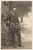 1915 ca CHIERI (TO) Ritratto maschile con sfondo naturale - Foto S. CALOSSO 9x14  Fotografia originale d'epoca, in formato cartolina postale. GOOD/buono  Formato: 9x14 cm originale e autentica 1