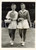 1953 WIMBLEDON TENNIS - Maureen CONNOLLY and Shirley FRY before the semi-final