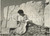1955 ROMA Ballerina Anna BENZ legge un libro tra le rovine del Foro *Foto 18x13