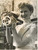 1954 GERMANY - A young woman shows a little 50 cc NSU QUICKLY motor *Photo 15x20
