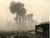1956 LONDON AIRPORT Crash of an AVRO VULCAN bomber - Smoke over the wreck *Photo