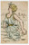 1900 ca FRANCE COSTUMES Baigneur mordu par un crabe - Henri BOUTET Carte postale  Cartolina postale d'epoca, non viaggiata.CONDIZIONI: FAIRFORMATO: FP    originale e autentica 1