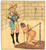1955 ca LESBIAN BDSM Cowgirl mistress and slave - Drawing Raymond VAN DOREN Disegno originaledi Raymond Van Doren, realizzato a china e pastello su carta lucida applicata a cartoncino.FORMATO: 13x15 cmCONDIZIONI: G    originale e autentica 1