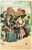 1919 Artist Arthur THIELE Woman with giant hat - A l'abri de tout vent *Postcard  Cartolina postale d'epoca, viaggiata ma con affrancatura rimossa.CONDIZIONI: FAIR (smussatre agli angoli)FORMATO: FP    originale e autentica 1