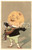 1910 ca MOON - LUNE - Musician moon - Embossed French postcard  Cartolina postale d'epoca, a rilievo, non viaggiata.CONDIZIONI: F (minime macchie di inchiostro; piegatura angolare)FORMATO: FP    originale e autentica 1