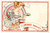 Cartolina originale da collezione 1900 ca ART NOUVEAU Artiste Fernand TOUSSAINT Liqueurs DELHAIZE FrÃ¨res Postcard 1