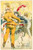1910 ca BRUXELLES Artiste Alfred OST Aux bals masqués de la Monnaie (4) Postcard  Cartolina postale d'epoca, non viaggiata.Pubblicit&agrave; al verso Vaxelaire-Claes e francobollo datato "Bruxelles 1926".CONDIZIONI: GFORMATO: FP    originale e autentica 1