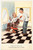 Cartolina originale da collezione 1930 HUMOUR Salon de coiffure  Coupez tout bien Ã  ras  Carte postale ILLUSTRÃ‰E 1